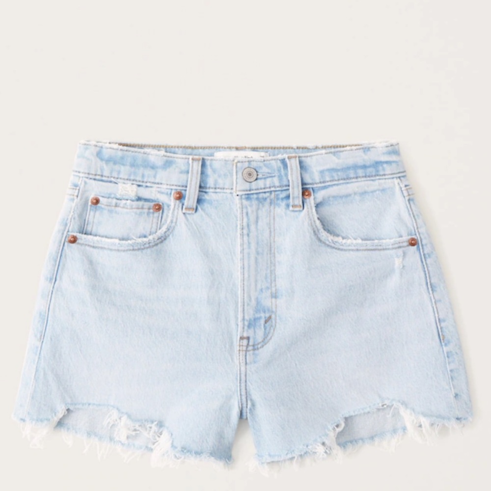 Viral Abercrombie high waist shorts. Curve Love High Rise Mom Shorts